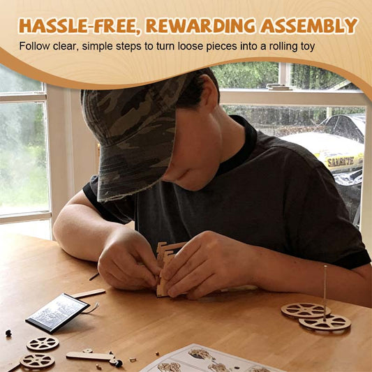 DIY Solar-Powered Wooden Toy Car