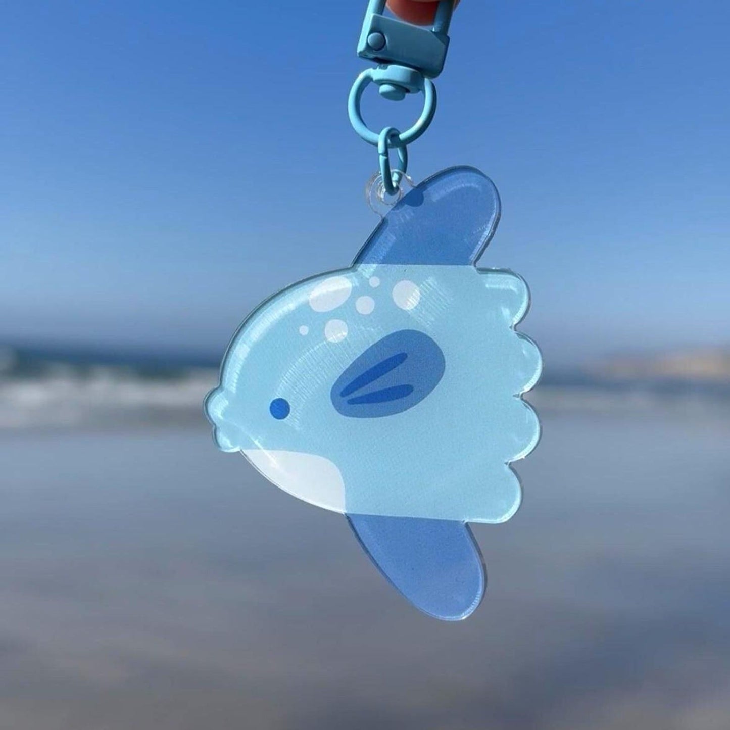ocean critters acrylic charms