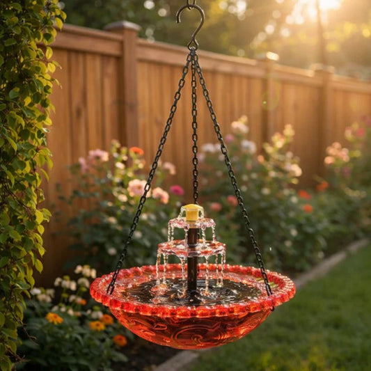 🔥🔥Solar Cascade Hanging Bird Bath Fountain