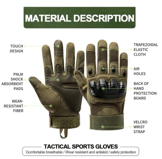 Tactical Full Finger Gloves
