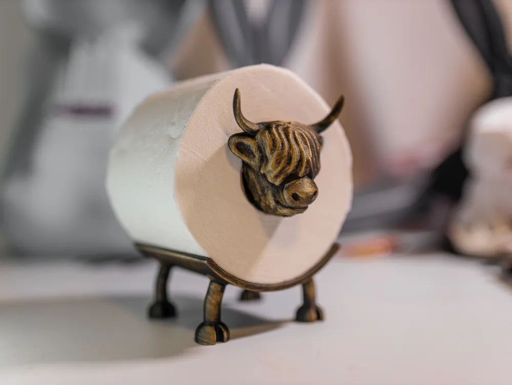 Highland Cow Toilet Paper Roll Holder