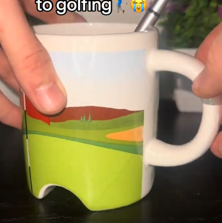 Ceramic Golf PUTTER Coffee or Tea Mug