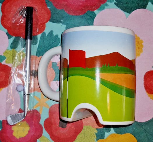 Ceramic Golf PUTTER Coffee or Tea Mug