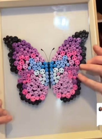 Butterfly Button Art Craft Kit