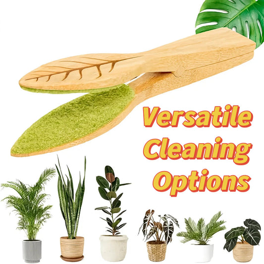 Creative Wooden Leaf Cleaning Tool Set
