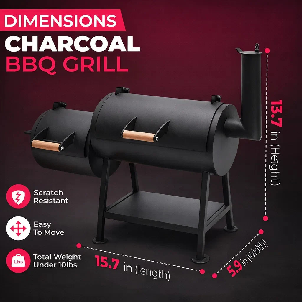 🥩MINI SMOKERE COMPACT BBQ SMOKER