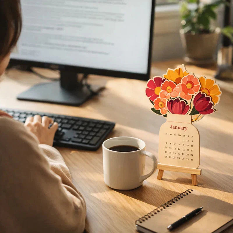 Blooming Desk Flower Calendar