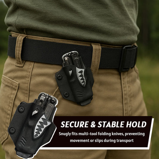 Multi-functional Folding Knife Back Clip Single-handed Sheath Cover