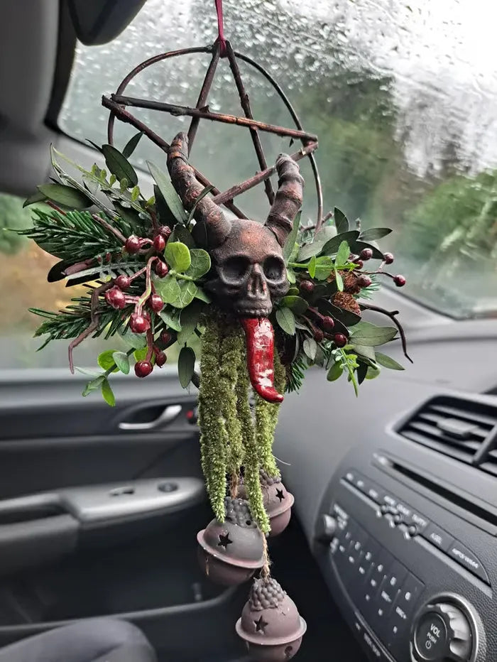 🔥Last Day 50% OFF 💀Floral Skull Krampus Wreath🪷BUY 2 FREE SHIPPING