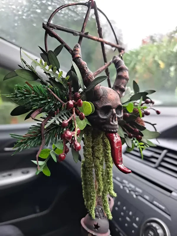 🔥Last Day 50% OFF 💀Floral Skull Krampus Wreath🪷BUY 2 FREE SHIPPING