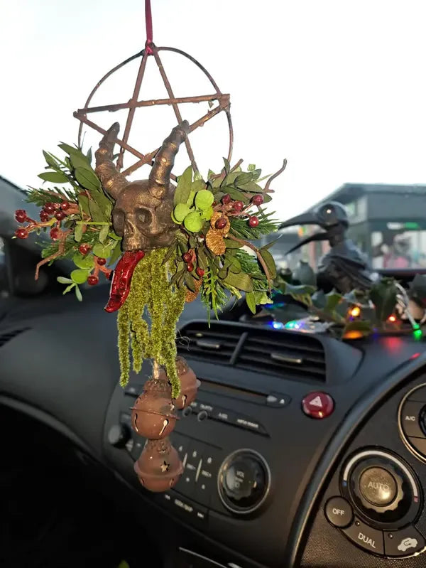 🔥Last Day 50% OFF 💀Floral Skull Krampus Wreath🪷BUY 2 FREE SHIPPING