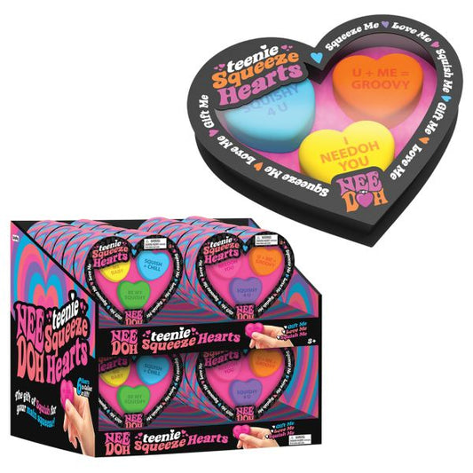 NeeDoh Sparkle Hearts Teenie Set