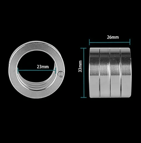 Stainless Steel Outdoor Rotatable Folding Ring (4 pack)