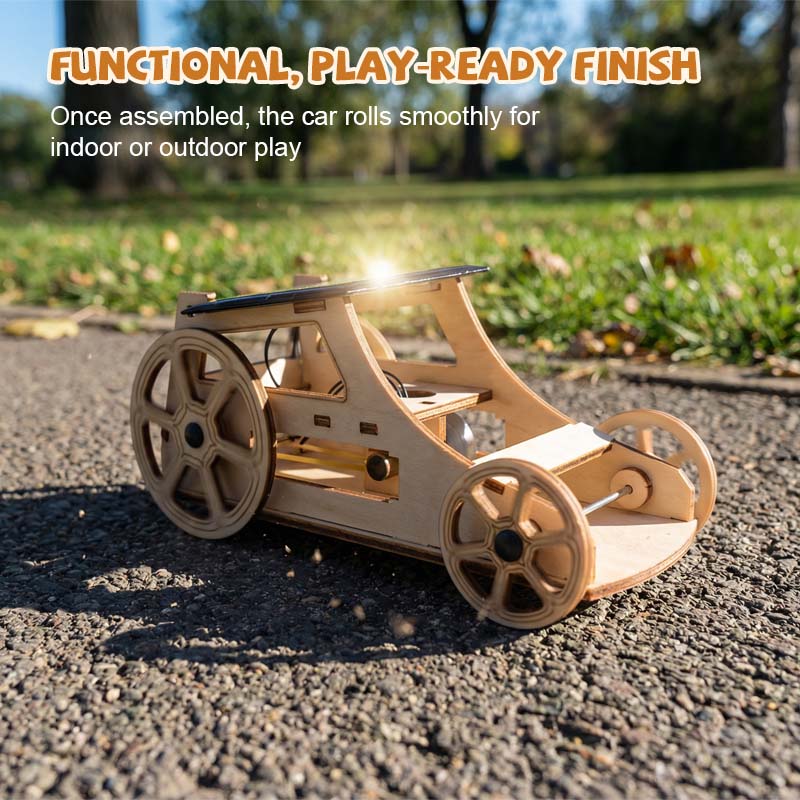 DIY Solar-Powered Wooden Toy Car
