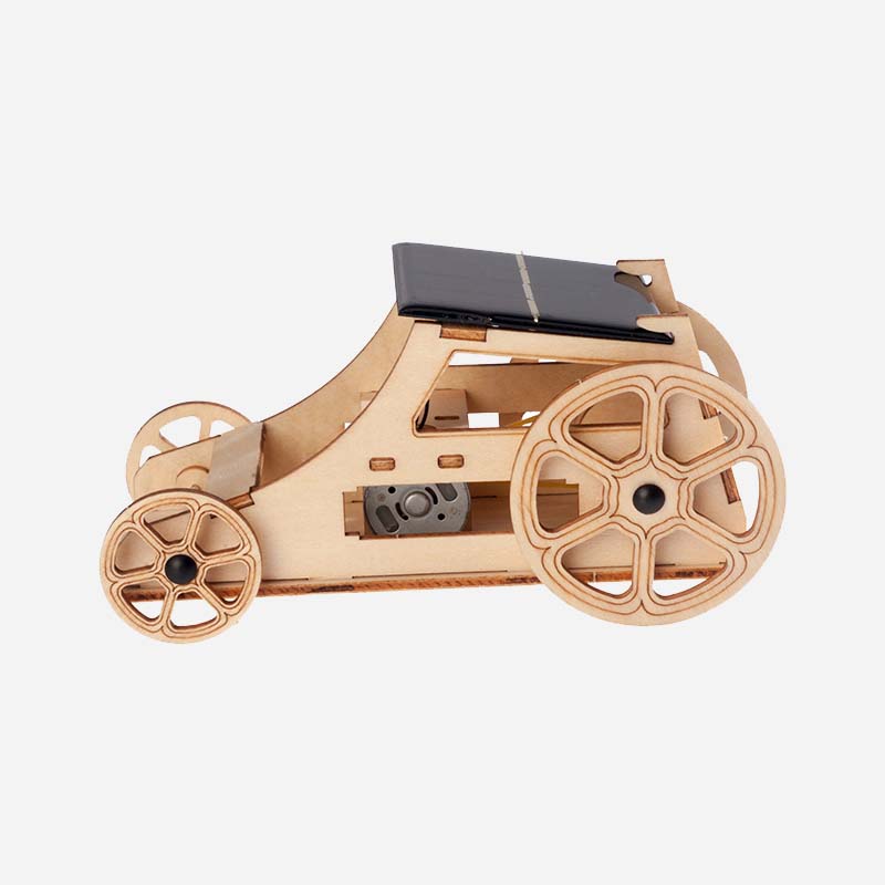 DIY Solar-Powered Wooden Toy Car
