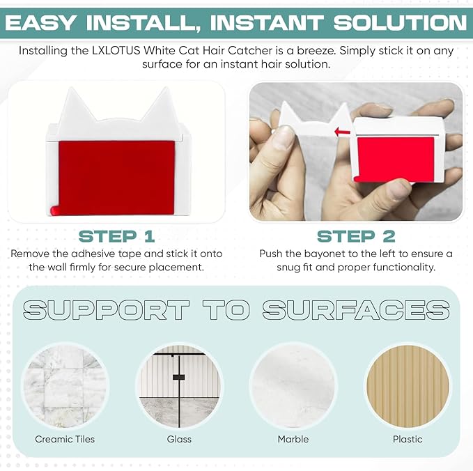 Shower Hair Catcher Wall Mount