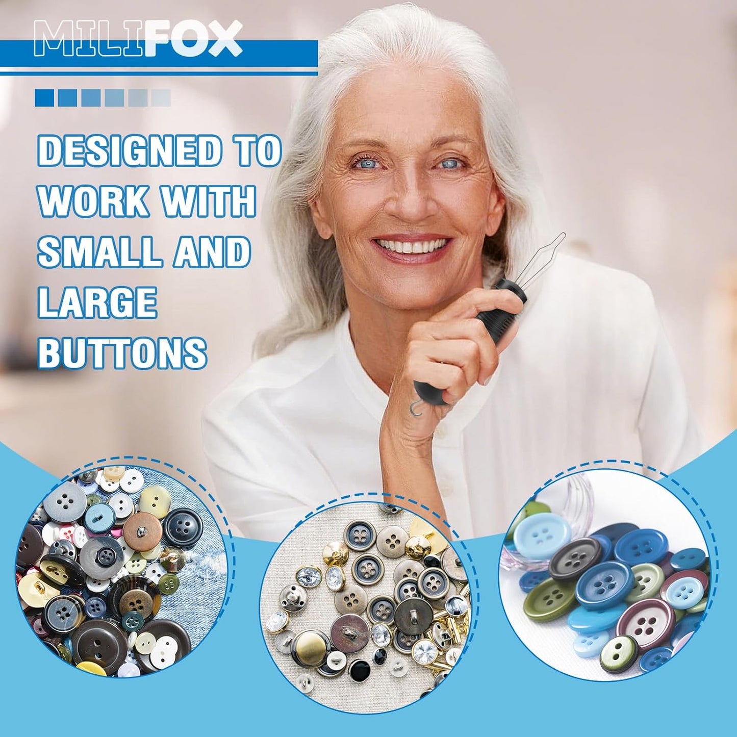 Button Hook with Zipper Pull