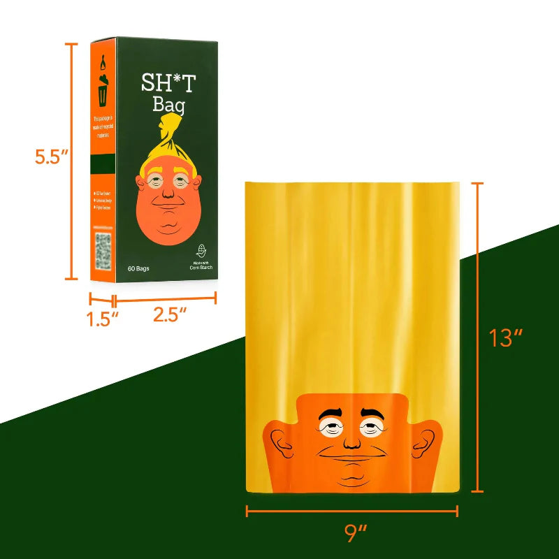SH*T Bag (60 pieces) — “The funniest poop bags of all time!”