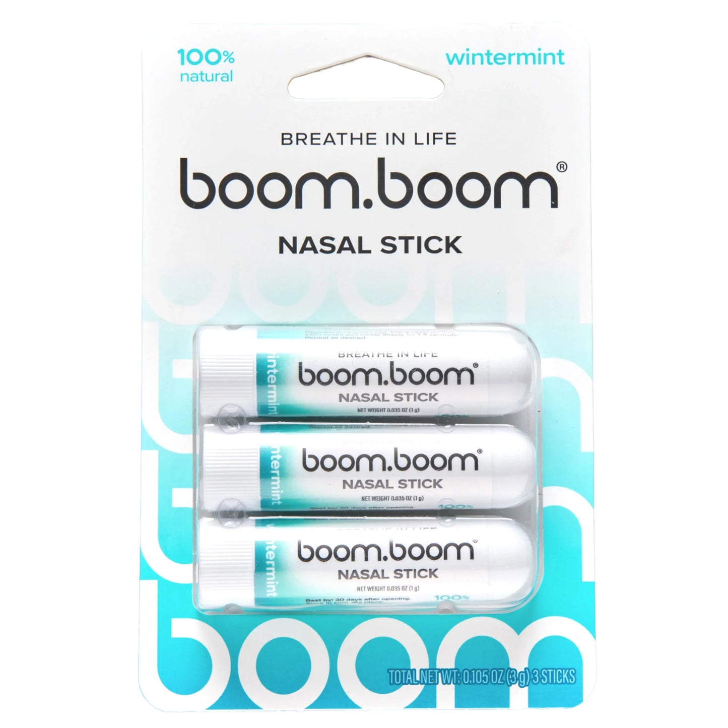 Refreshing Nasal Stick 3-Pack | Breathe Easier with BoomBoom’s Vapor Flow Technology™