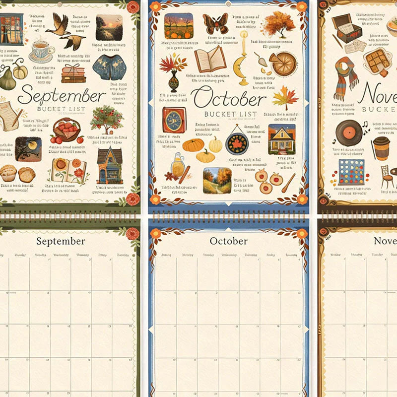 2026 Bucket List Calendar