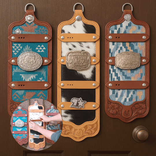 Cowhide Buckle Holder