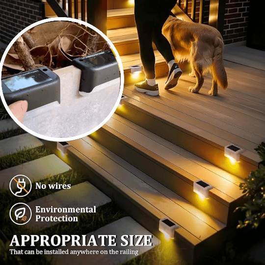 Solar Deck Lights Outdoor Waterproof