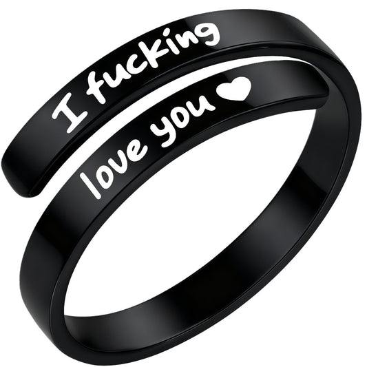 Retro Open-Style Couple's Fashion Ring