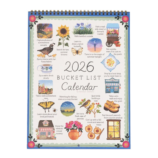 2026 Bucket List Calendar
