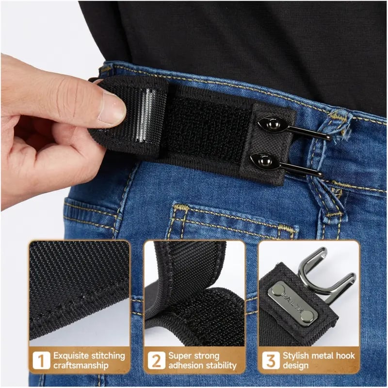 Tactical Metal Hook Elastic Belt
