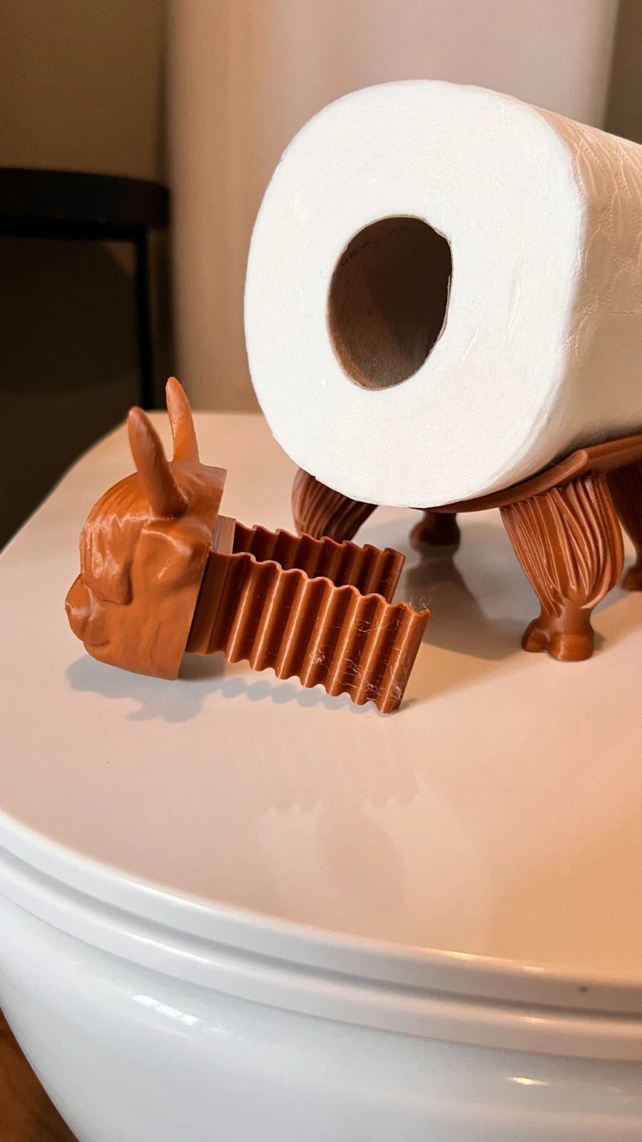 Highland Cow Toilet Paper Roll Holder