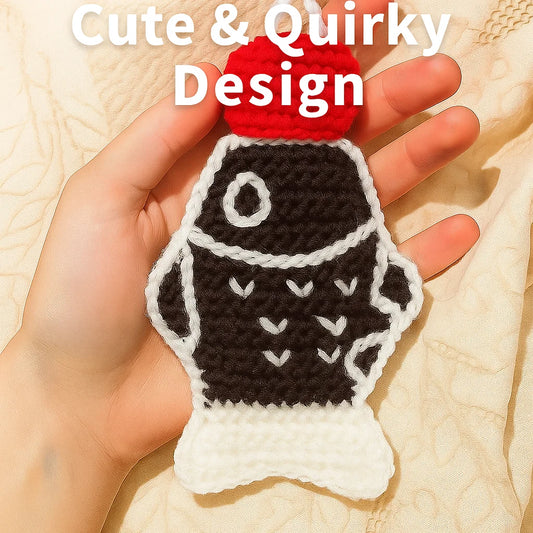 🐟 Handmade Crochet Fish-Shaped Lipstick Purse