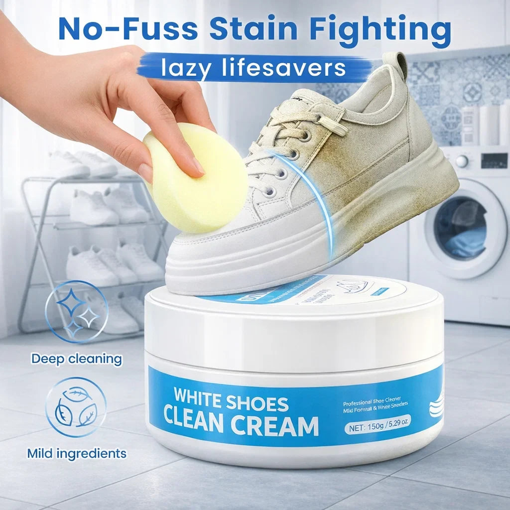 🧼Water-Free White Shoe Cleaning Cream